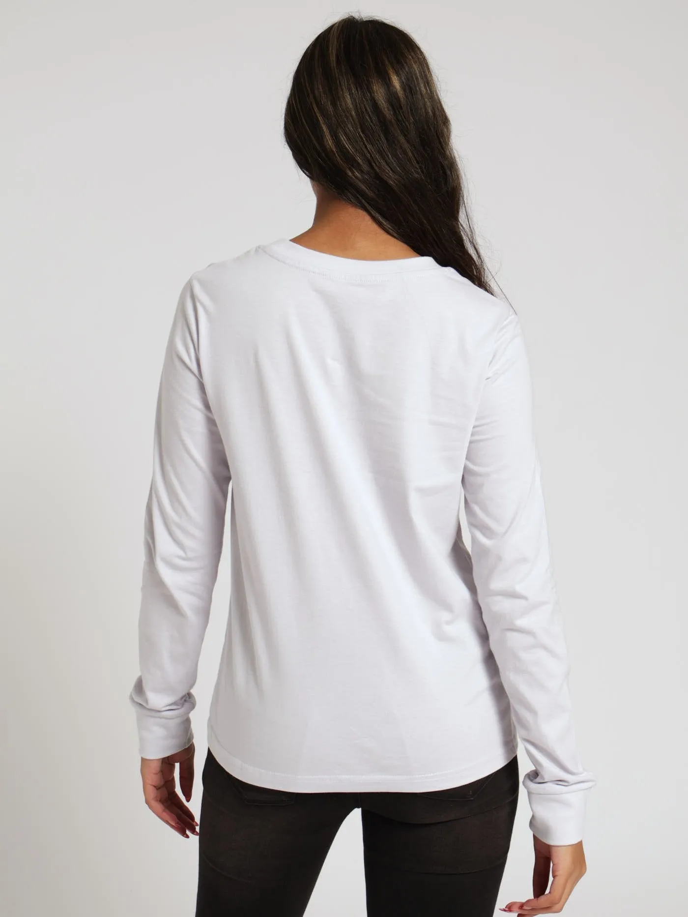 Long Sleeve Love Me Not Tee - Light Grey sold by Edgars product image thumbnail 3