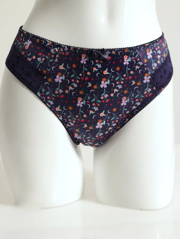 Printed Bikini Panty - Navy sold by Edgars
