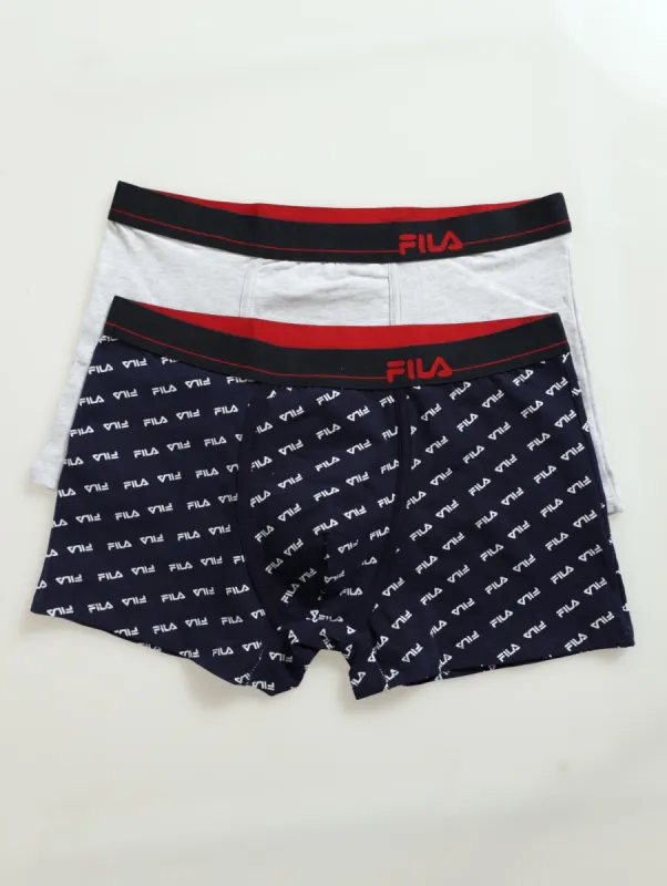 Callum 2 Pack Trunks - Navy/Grey sold by Edgars