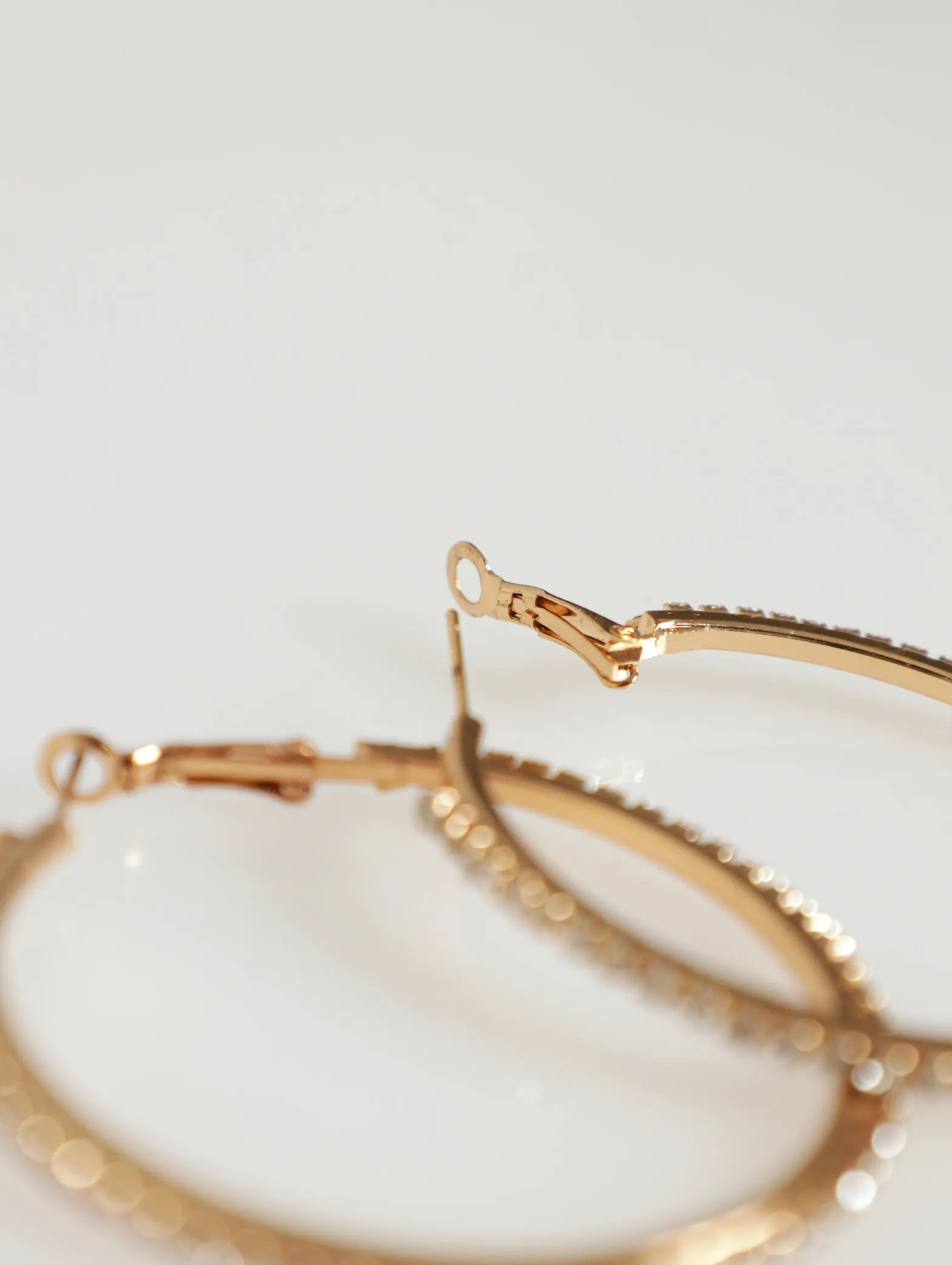 Ladies Diamante Hoop Earings - Gold sold by Edgars product image thumbnail 2