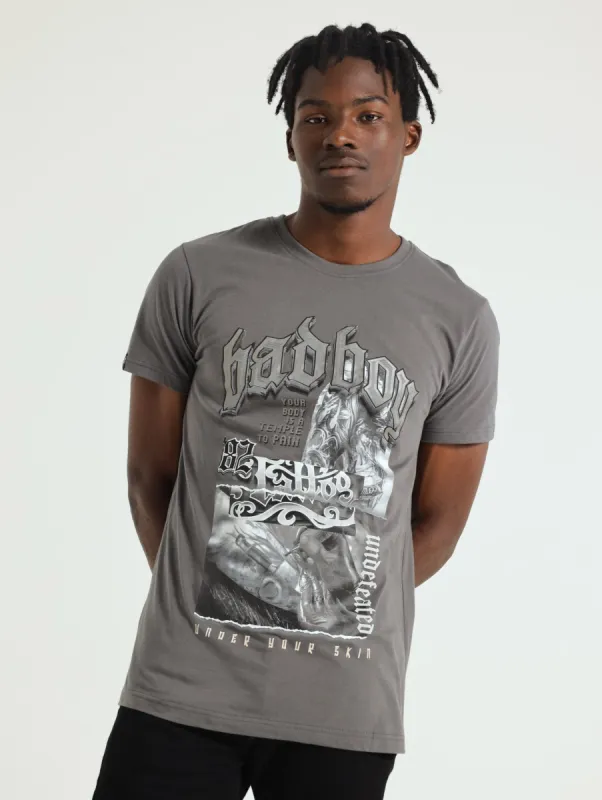 Skin Deep Tee - Charcoal sold by Edgars