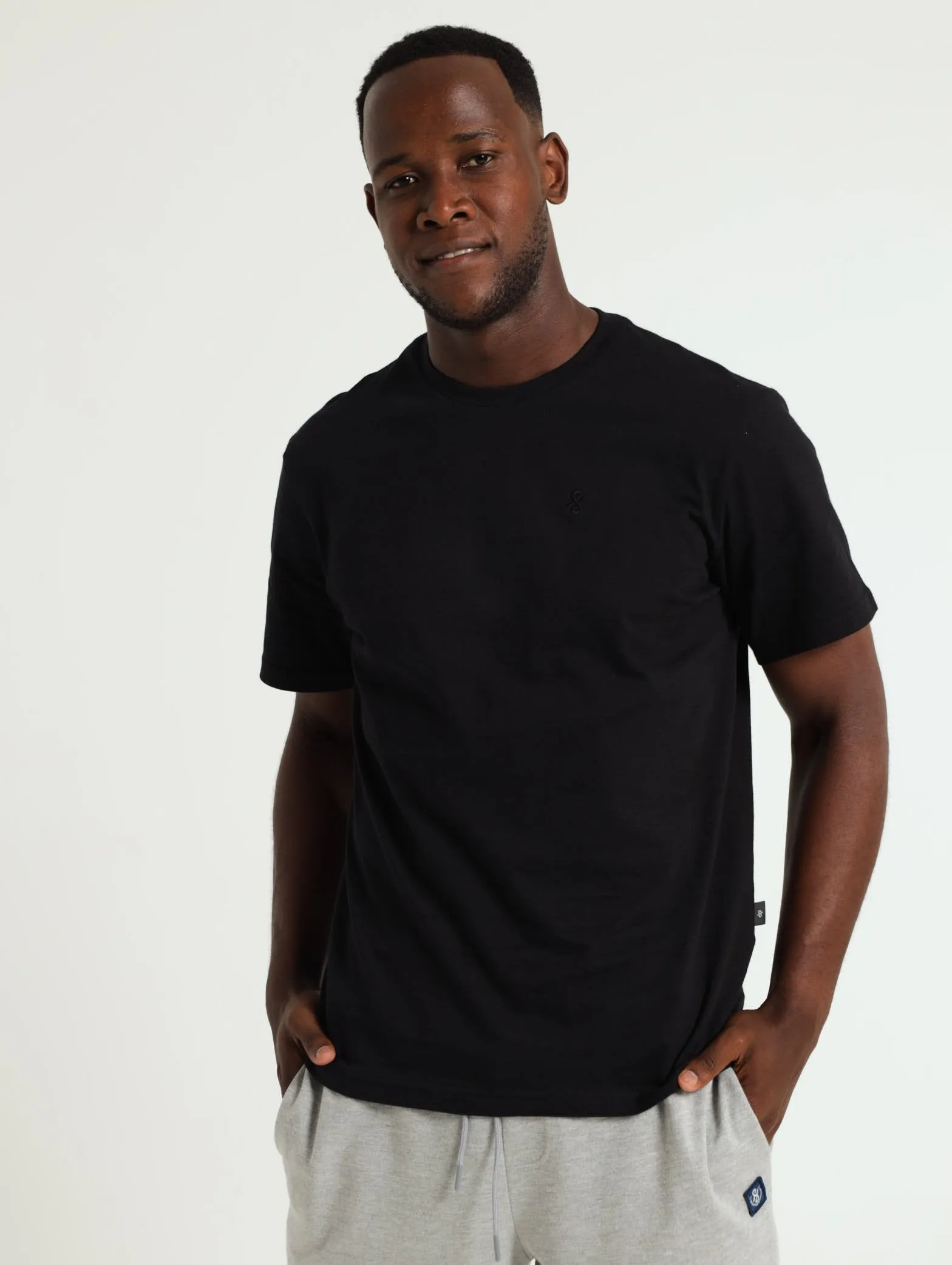Basic Crew Tee - Black sold by Edgars