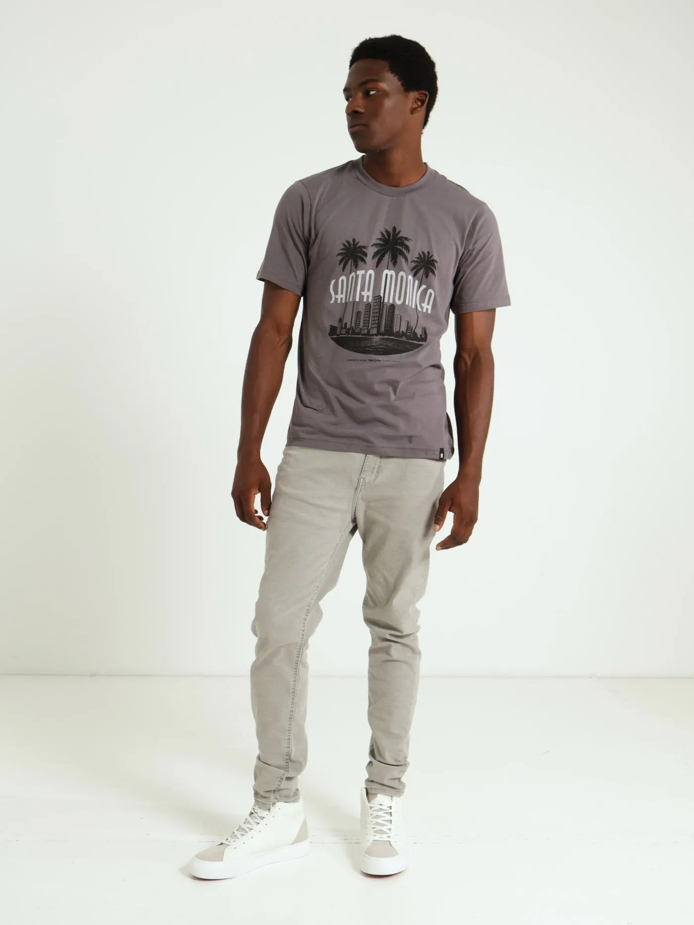 Santa Monica Palm City Tee - Gunmetal sold by Edgars product image thumbnail 4