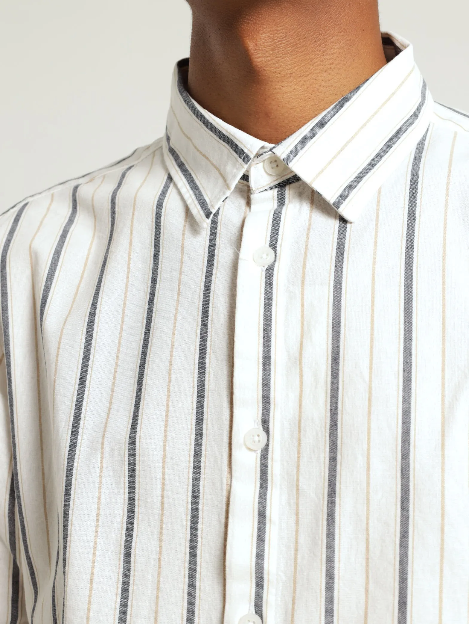 Long Sleeve Stripe Shirt - Off White sold by Edgars product image thumbnail 4