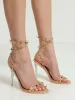 Amara Pyramid Stud Heel - Taupe sold by Edgars