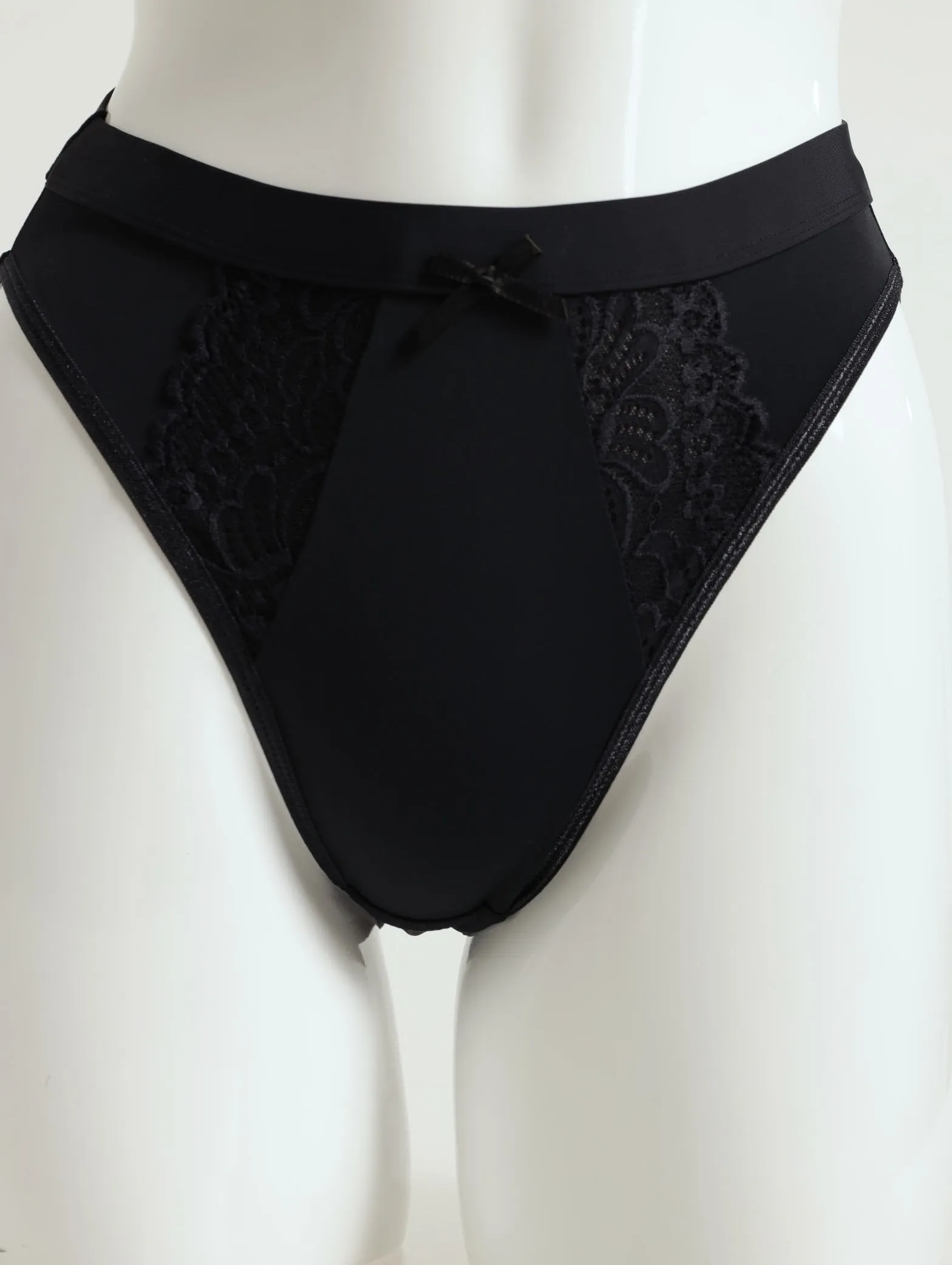 2 Pack Lace Hi-Cut Panties - Mocha/Black sold by Edgars product image thumbnail 3