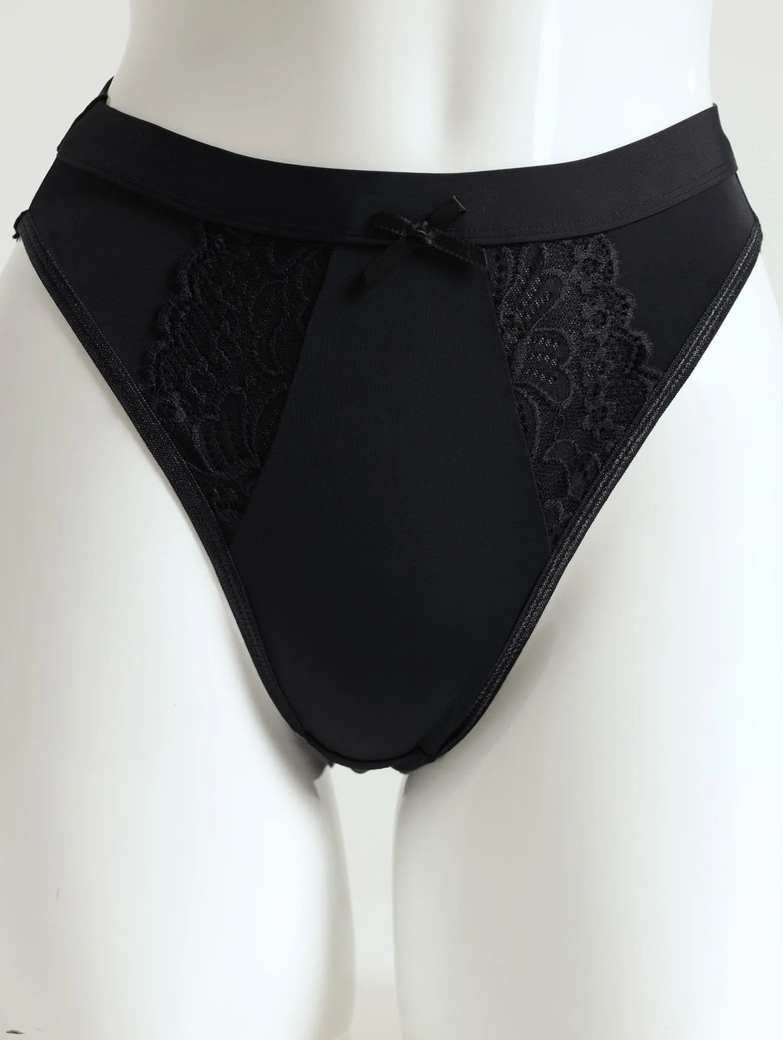 2 Pack Lace Hi-Cut Panties - Mocha/Black sold by Edgars product image thumbnail 4