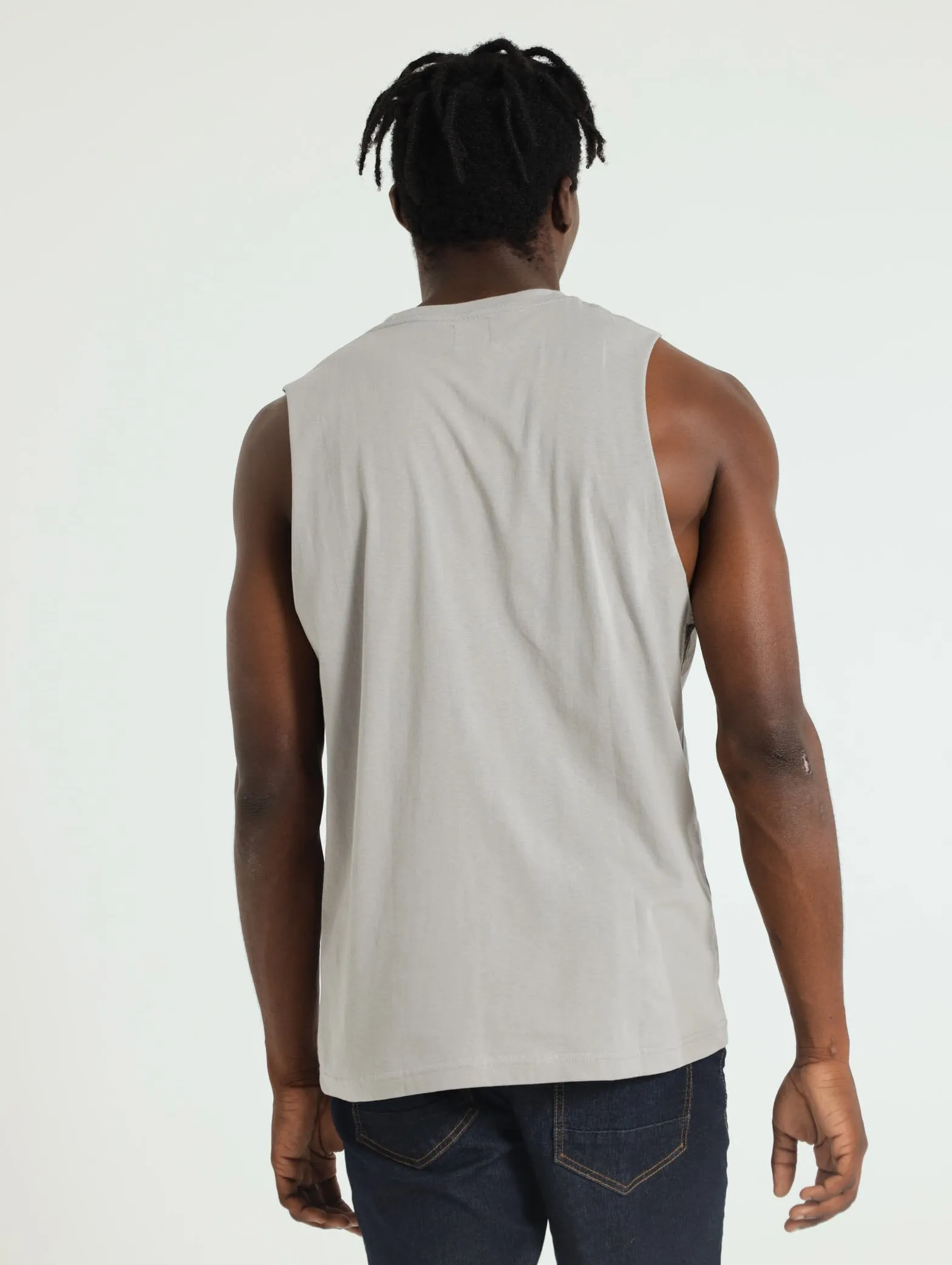 California Sunsets Muscle Hugger Tee - Grey sold by Edgars product image thumbnail 4