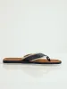 2 Tone Upper Wide Vamp Sandals - Navy sold by Edgars