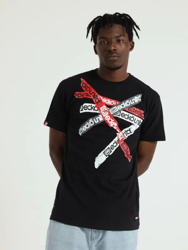 Comic Chest Print Tee - Black sold by Edgars