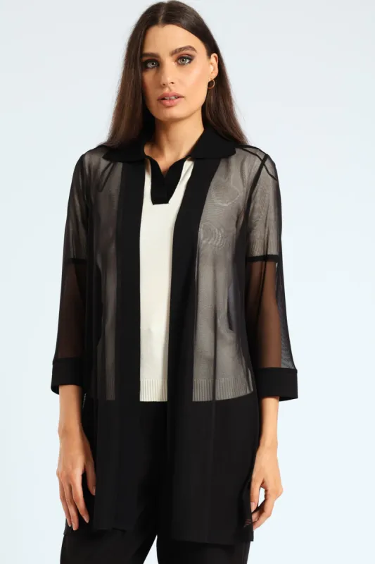Mesh Throw Jacket - Black sold by Edgars 
