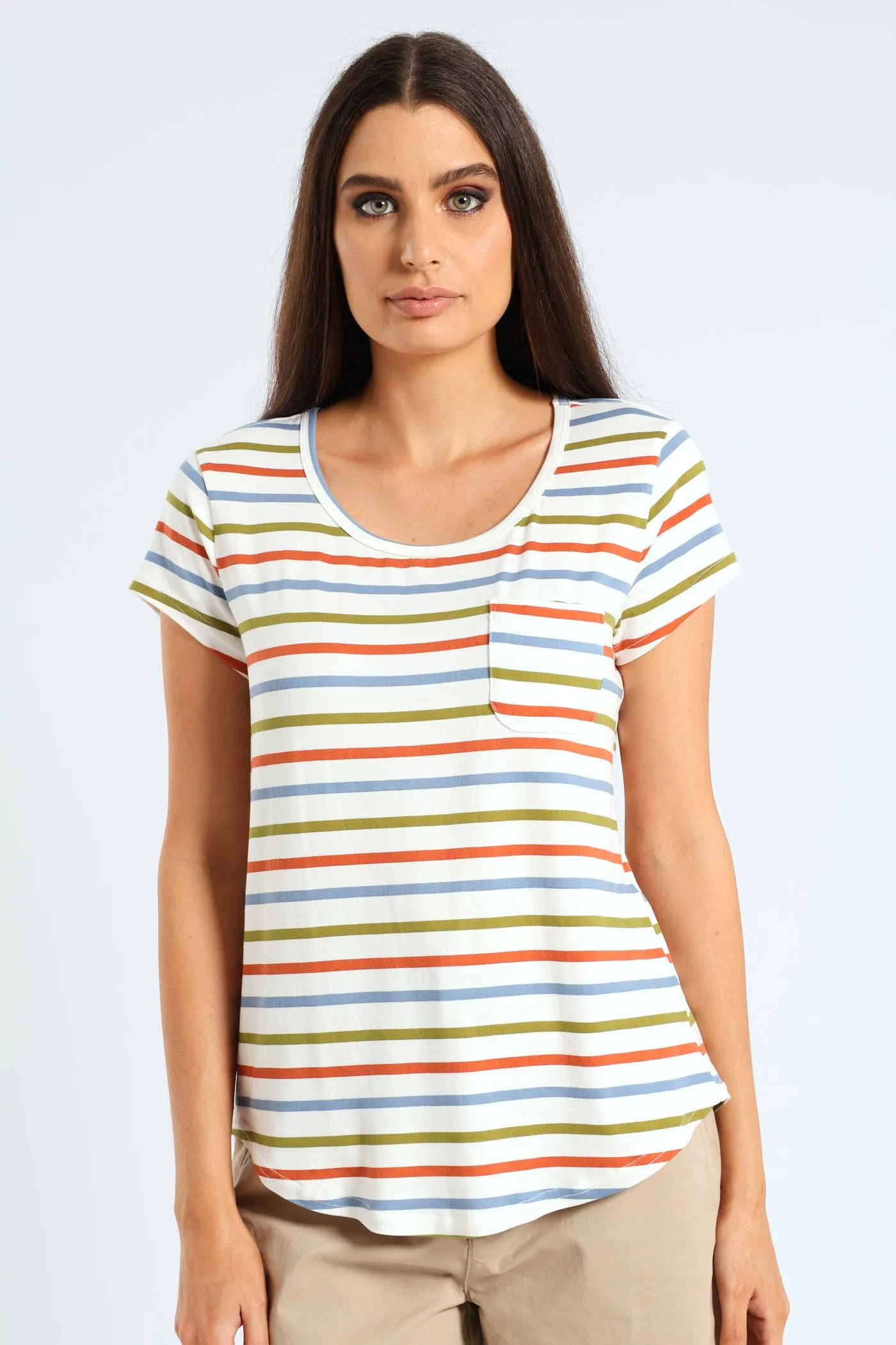 Stripe Pocket Tee sold by Edgars