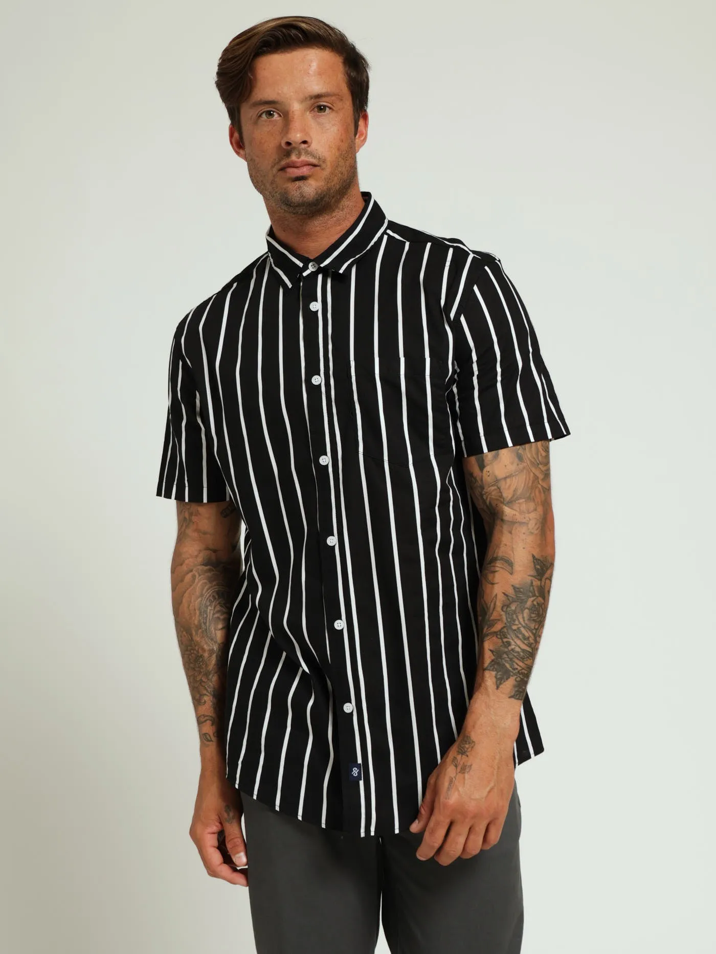 Stripe Shirt - Black/White sold by Edgars