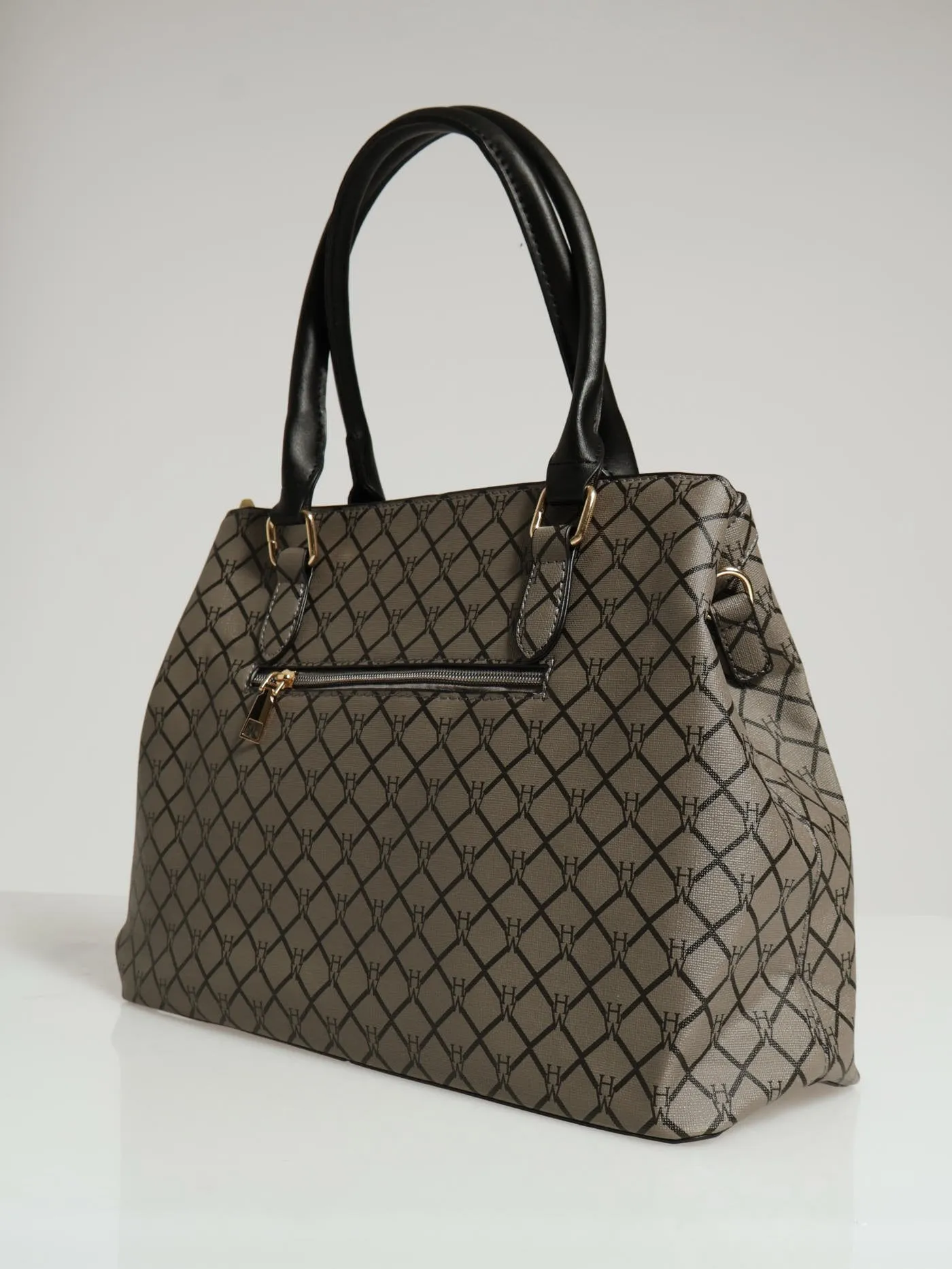 Hanging Metal Logo Tote Bag - Black/Grey sold by Edgars product image thumbnail 2