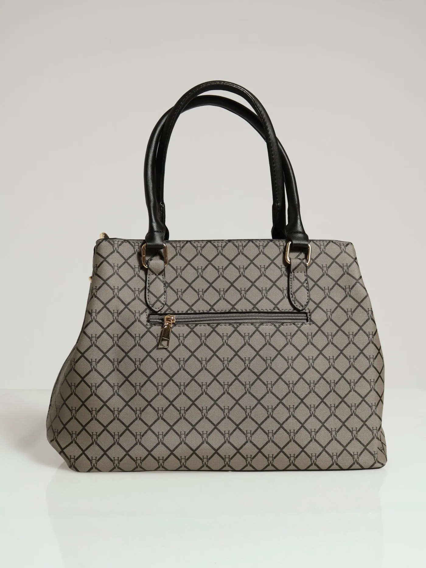 Hanging Metal Logo Tote Bag - Black/Grey sold by Edgars product image thumbnail 3