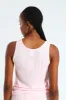 Pontelle Knit Tank With Side Ties - Pink sold by Edgars 