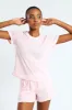 Pointelle Knit Tee - Pink sold by Edgars 