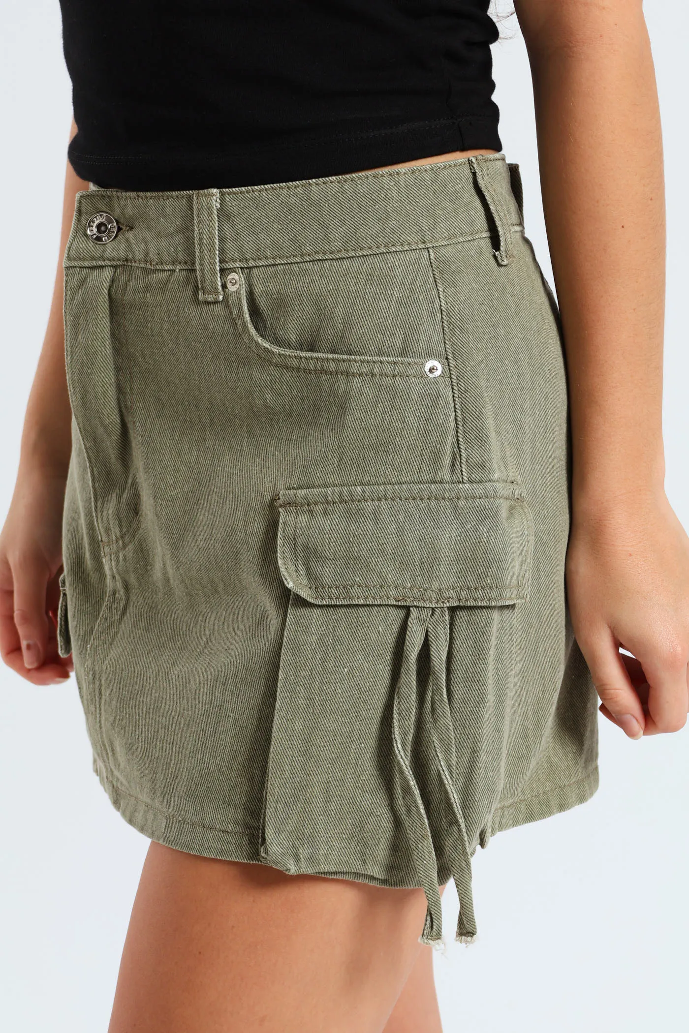 Denim Strap Utility Skirt - Fatigue sold by Edgars product image thumbnail 4