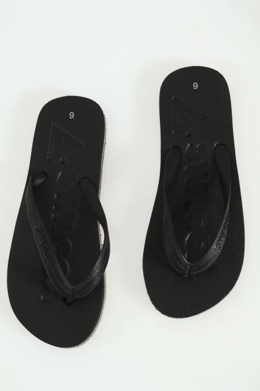 Mens Basic Embossed Eva Slop Sandal - Black sold by Edgars 