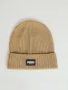 Ribbed Classic Cuff Beanie - Tan sold by Edgars