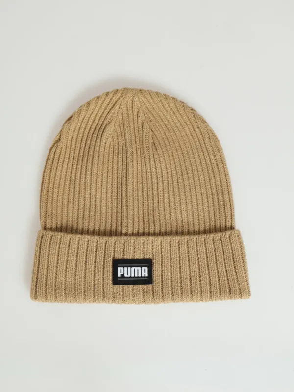 Ribbed Classic Cuff Beanie - Tan sold by Edgars