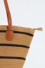 Stripe Straw Bag - Tan sold by Edgars 