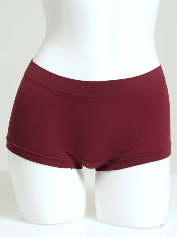 3 Pack Seamless Boyleg Panty - Grapeade/Antler/Windsor Wine sold by Edgars