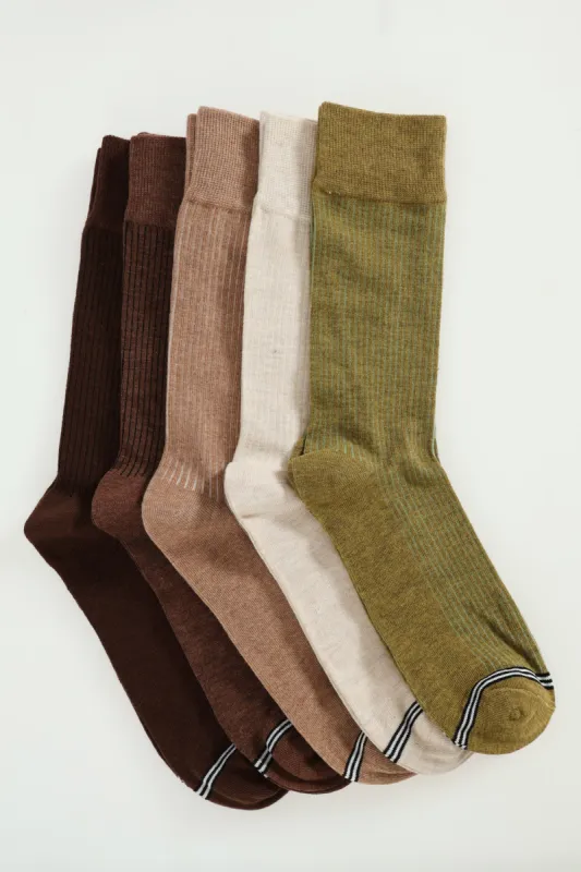 5 Pack Stripe Fashion Anklet - Natural sold by Edgars