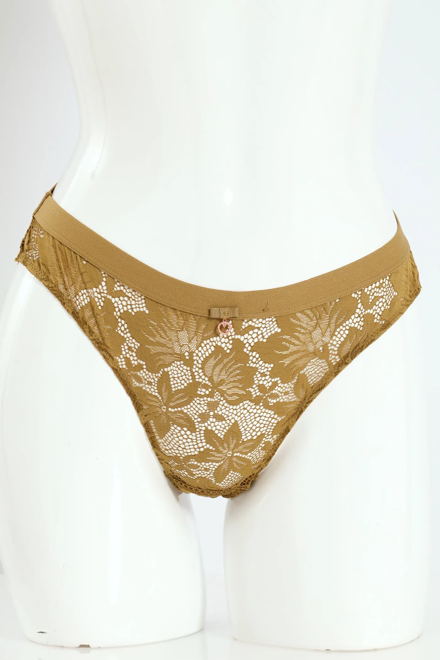 Full Lace Brazilan Panty - Chartreuse sold by Edgars