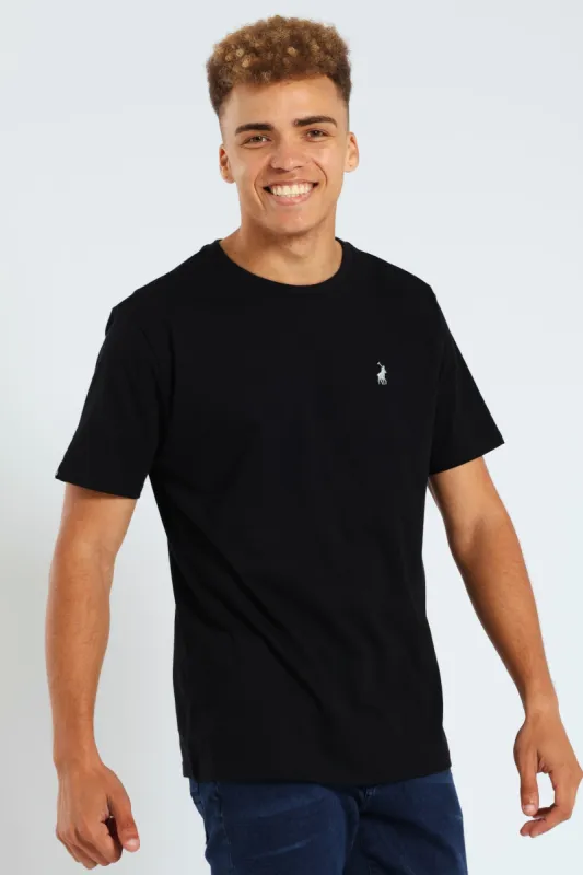 Lucus Crew Neck Tee - Black sold by Edgars
