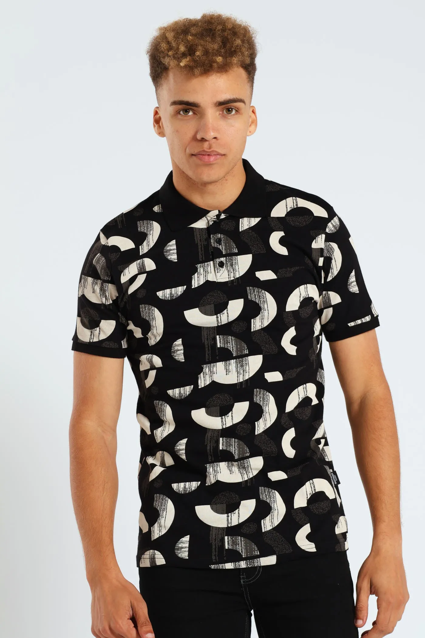 Block Printed Golfer - Black sold by Edgars