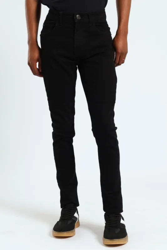 Basic Denim Super Skinny Jean - Black sold by Edgars