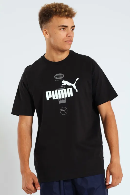 Power Graphic Tee - Black sold by Edgars 