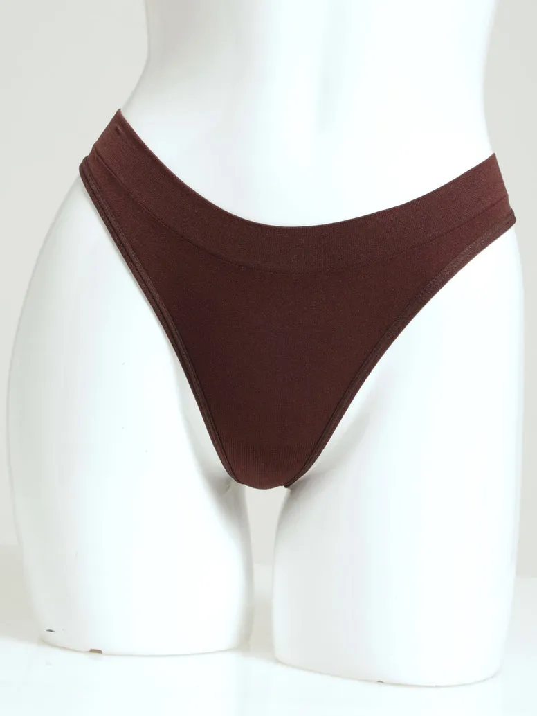 3 Pack Seamless G-String - Windsor Wine/Deep Mahogany sold by Edgars product image thumbnail 2