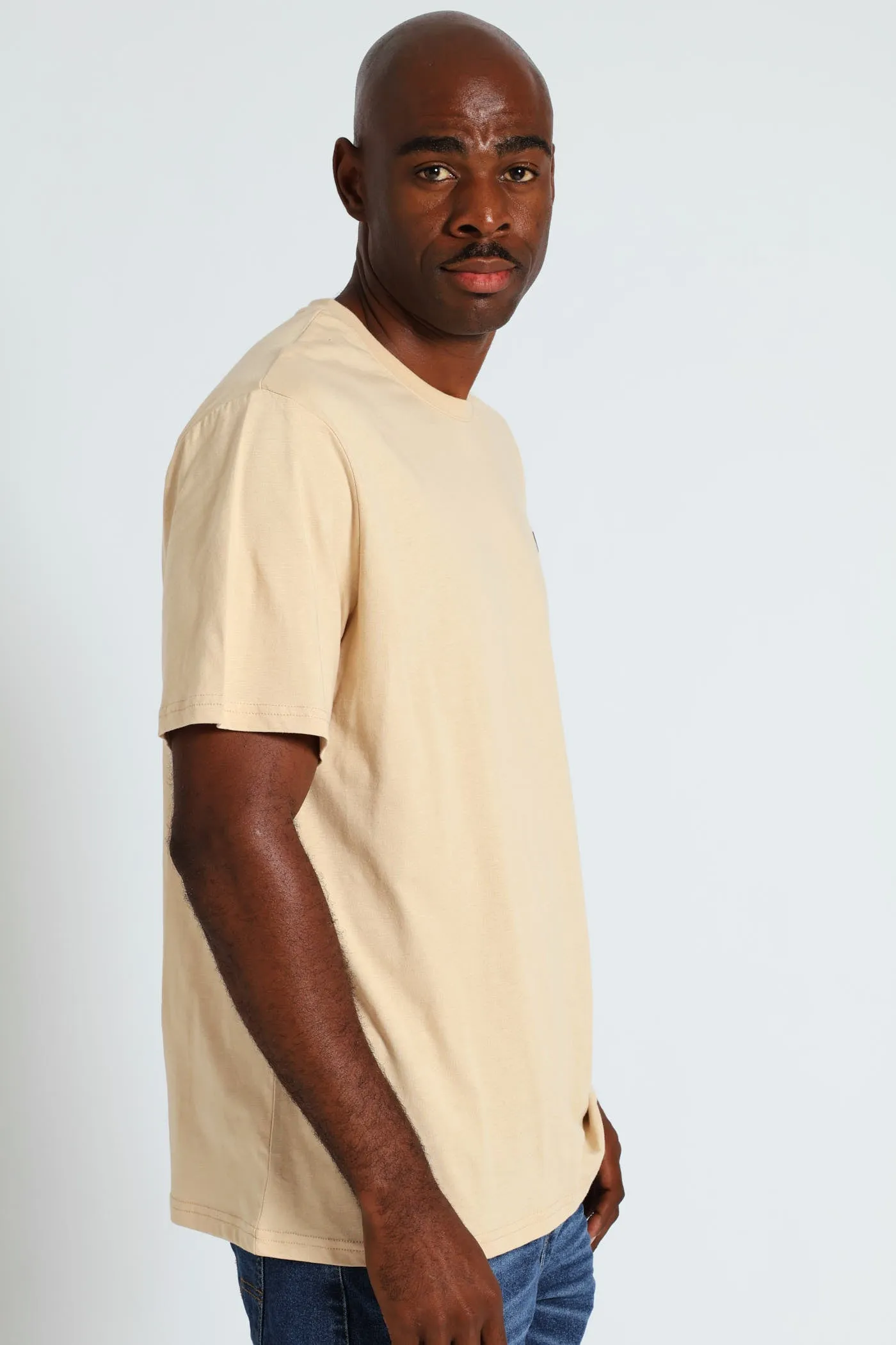 Basic Crew Tee - Light Stone sold by Edgars product image thumbnail 2