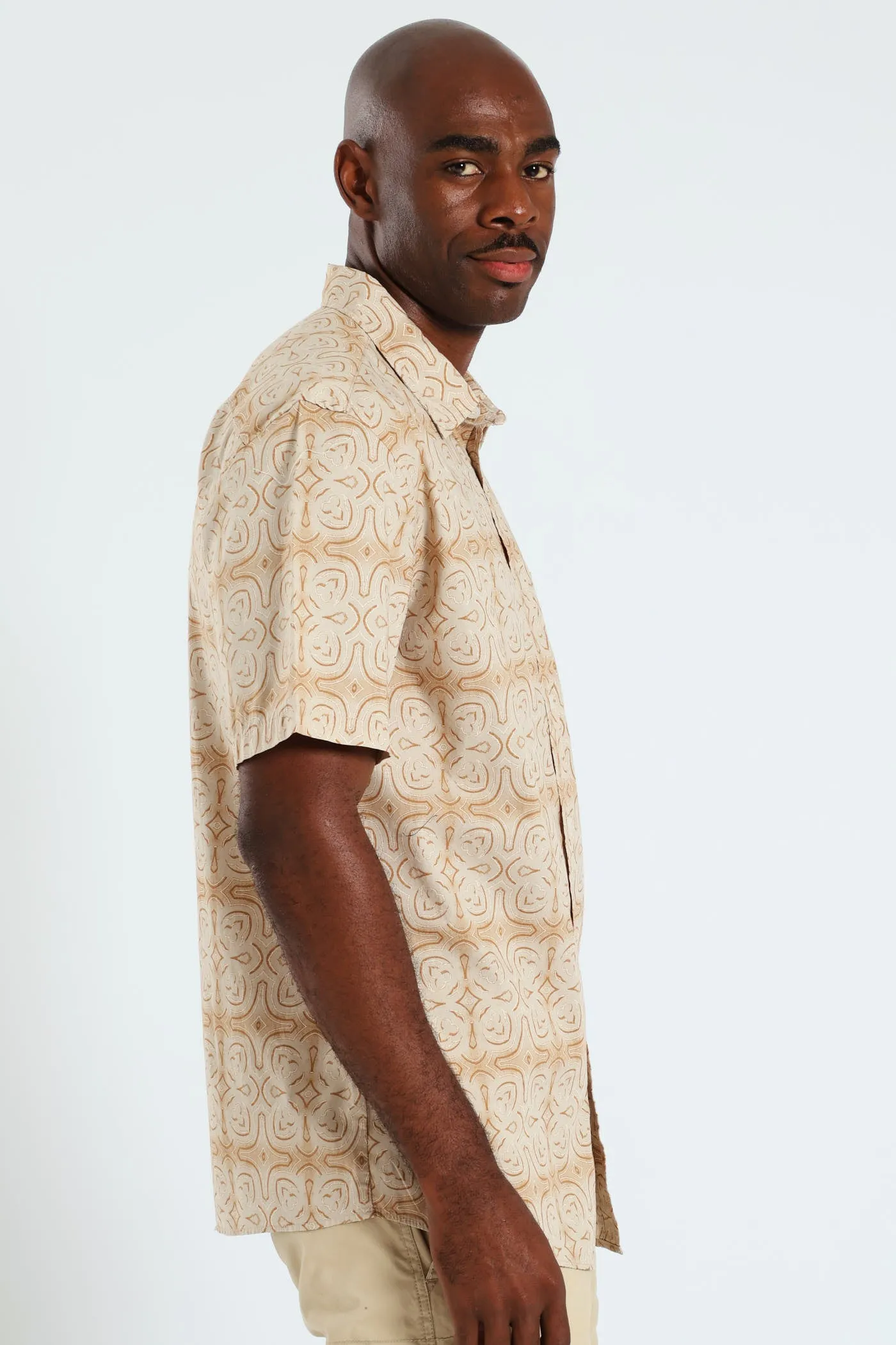 Tile Print Shirt - Stone sold by Edgars product image thumbnail 3
