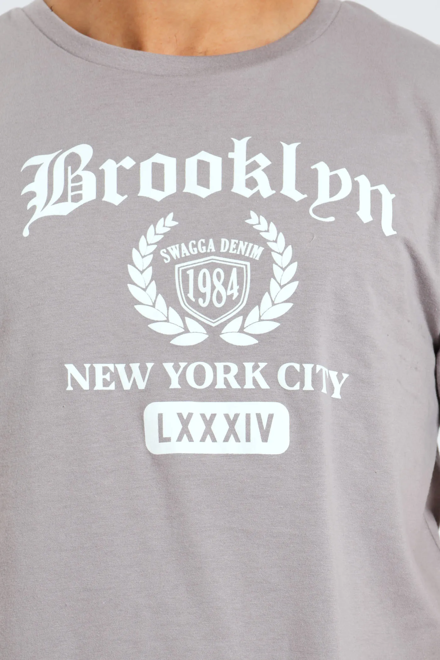 Short Sleeve Basic Print Tee - Light Grey sold by Edgars product image thumbnail 2