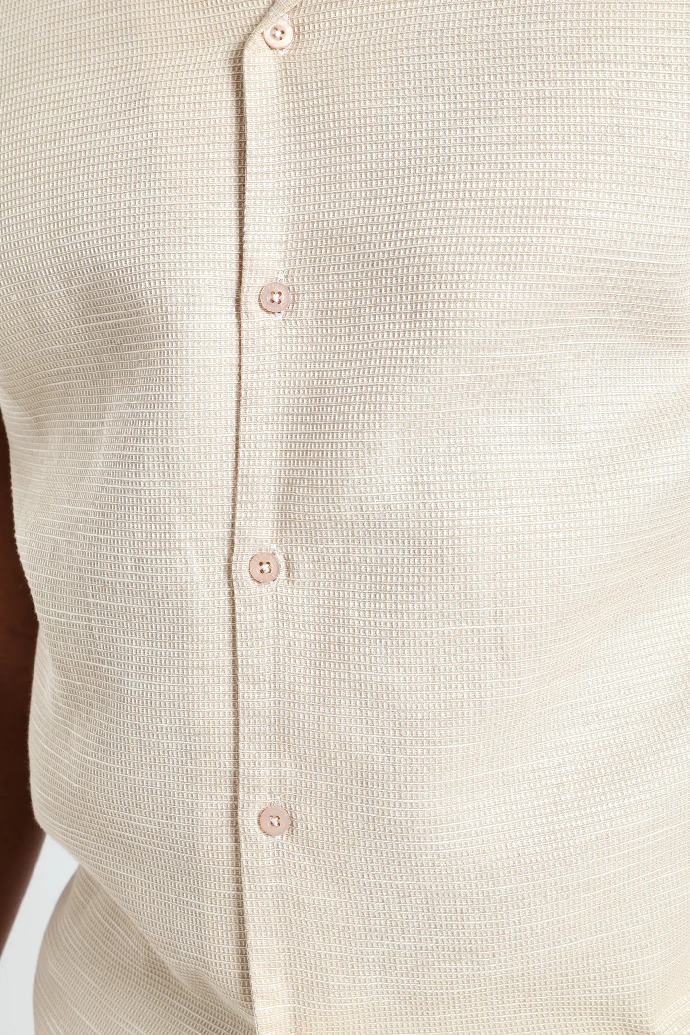 Short Sleeve Waffle Shirt - Stone sold by Edgars product image thumbnail 4