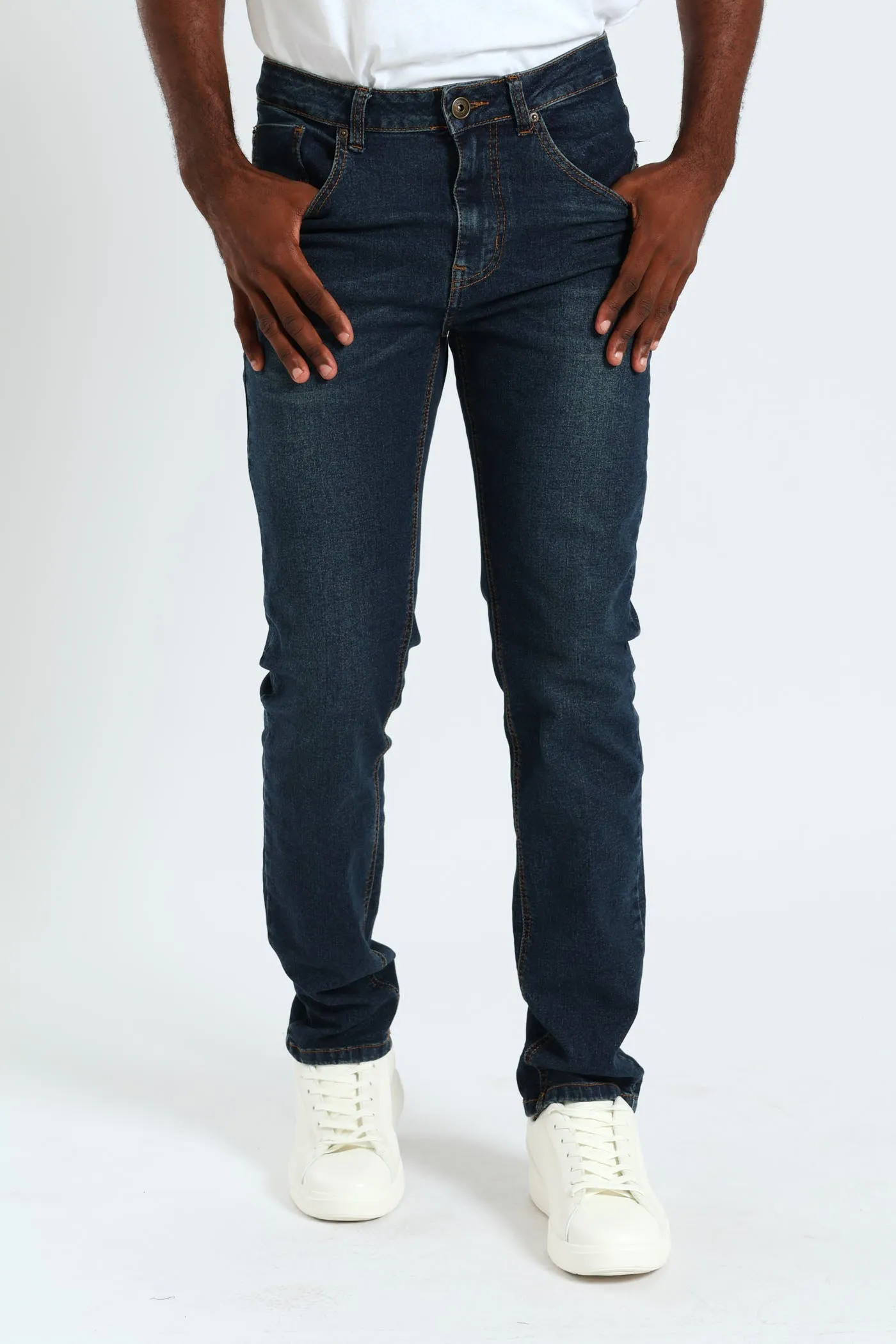 Dark Tint Skinny Jean - Dark Blue sold by Edgars