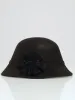Floral Cloche Hat - Black sold by Edgars