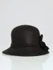 Floral Cloche Hat - Black sold by Edgars