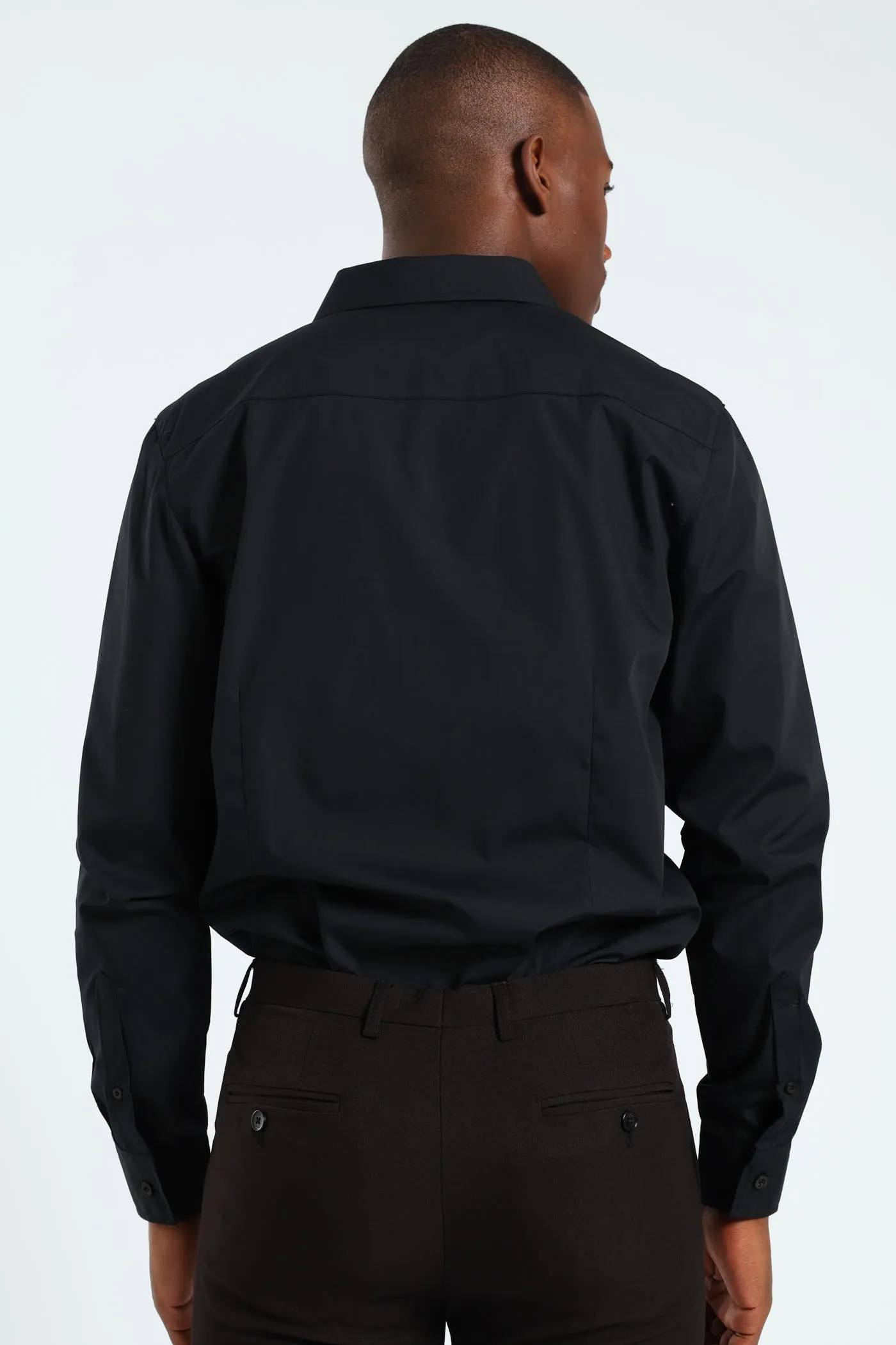Easy Care Long Sleeve Shirt - Black sold by Edgars product image thumbnail 4