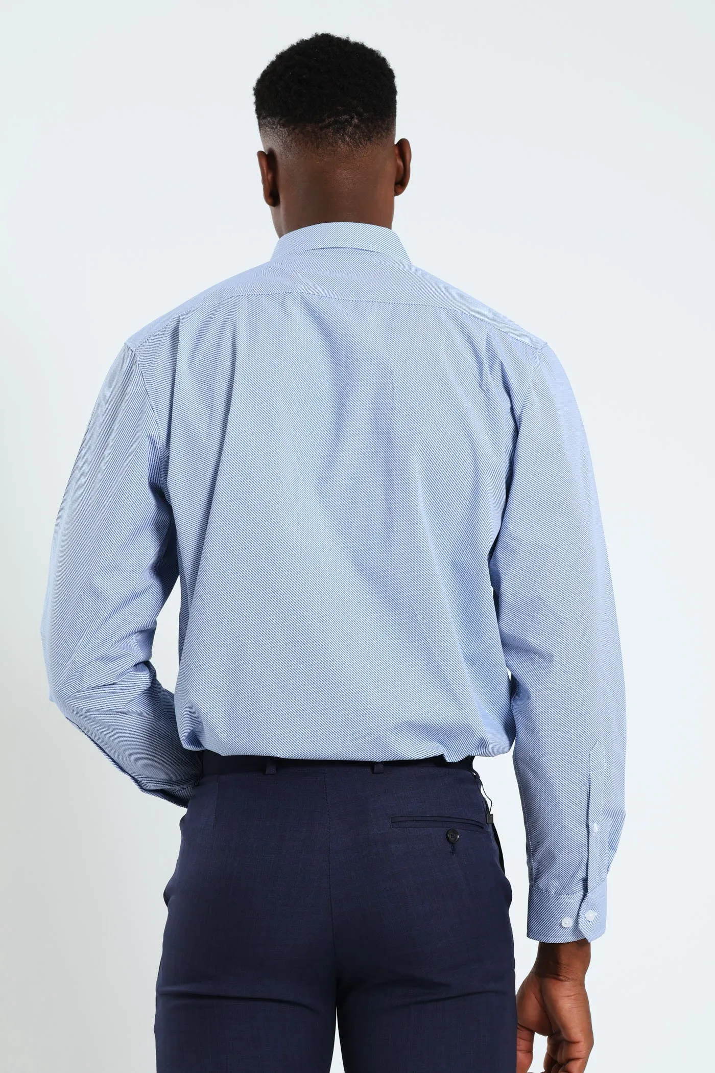 Two Tone Check Shirt - White/Blue sold by Edgars product image thumbnail 4