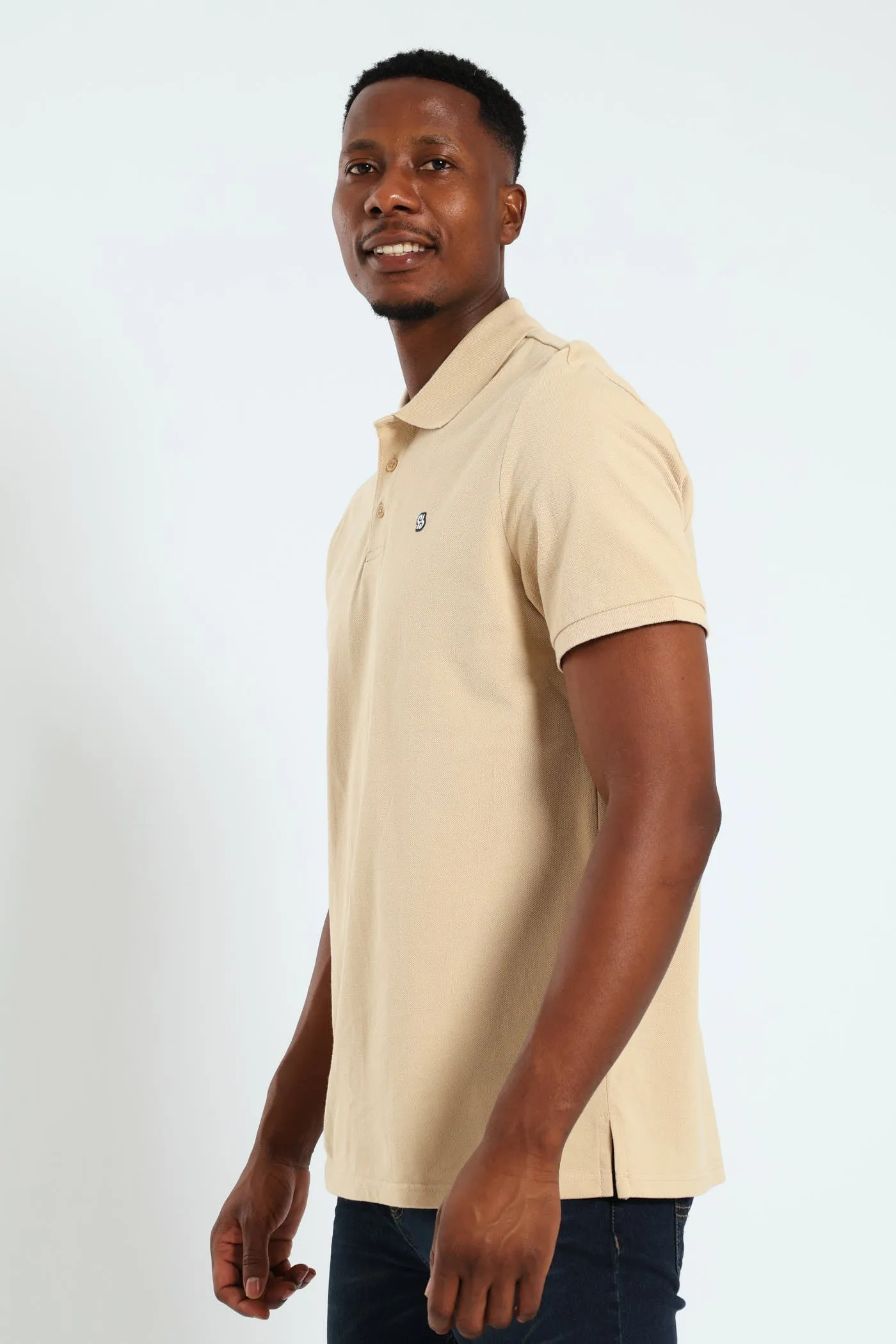 Basic Regular Fit Golfer - Stone sold by Edgars product image thumbnail 4