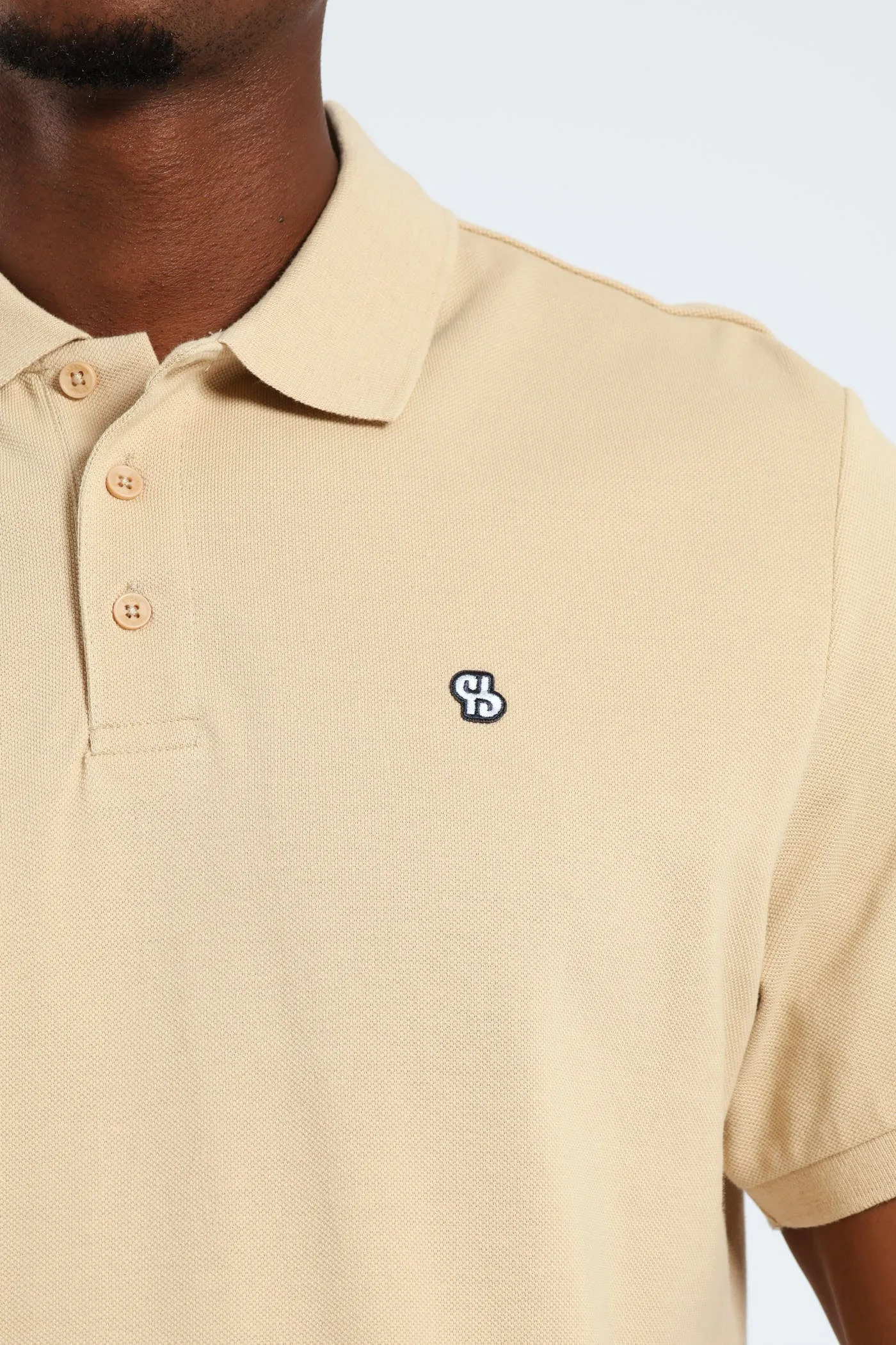 Basic Regular Fit Golfer - Stone sold by Edgars product image thumbnail 2