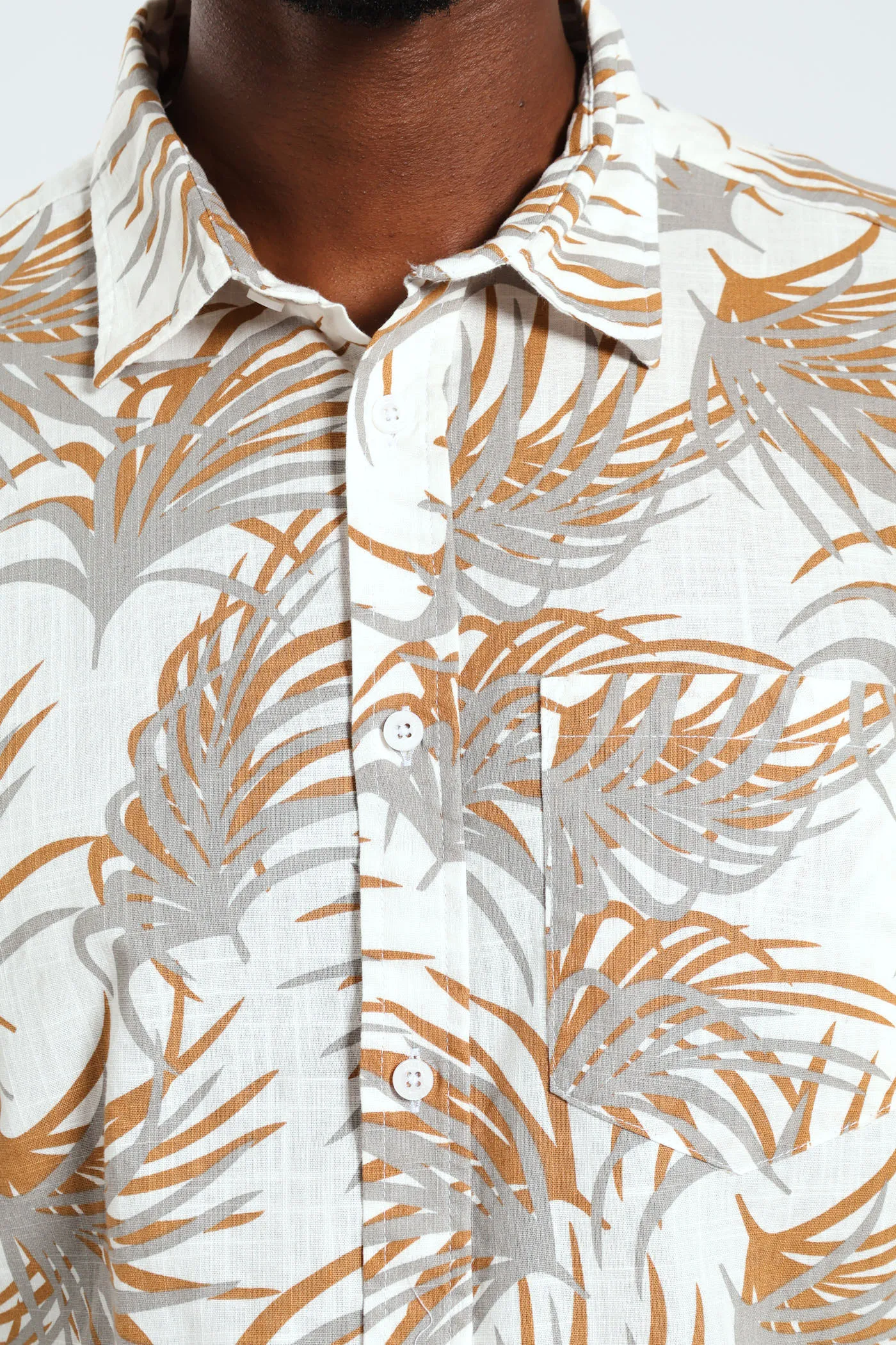 Palm Print Shirt - White sold by Edgars product image thumbnail 2