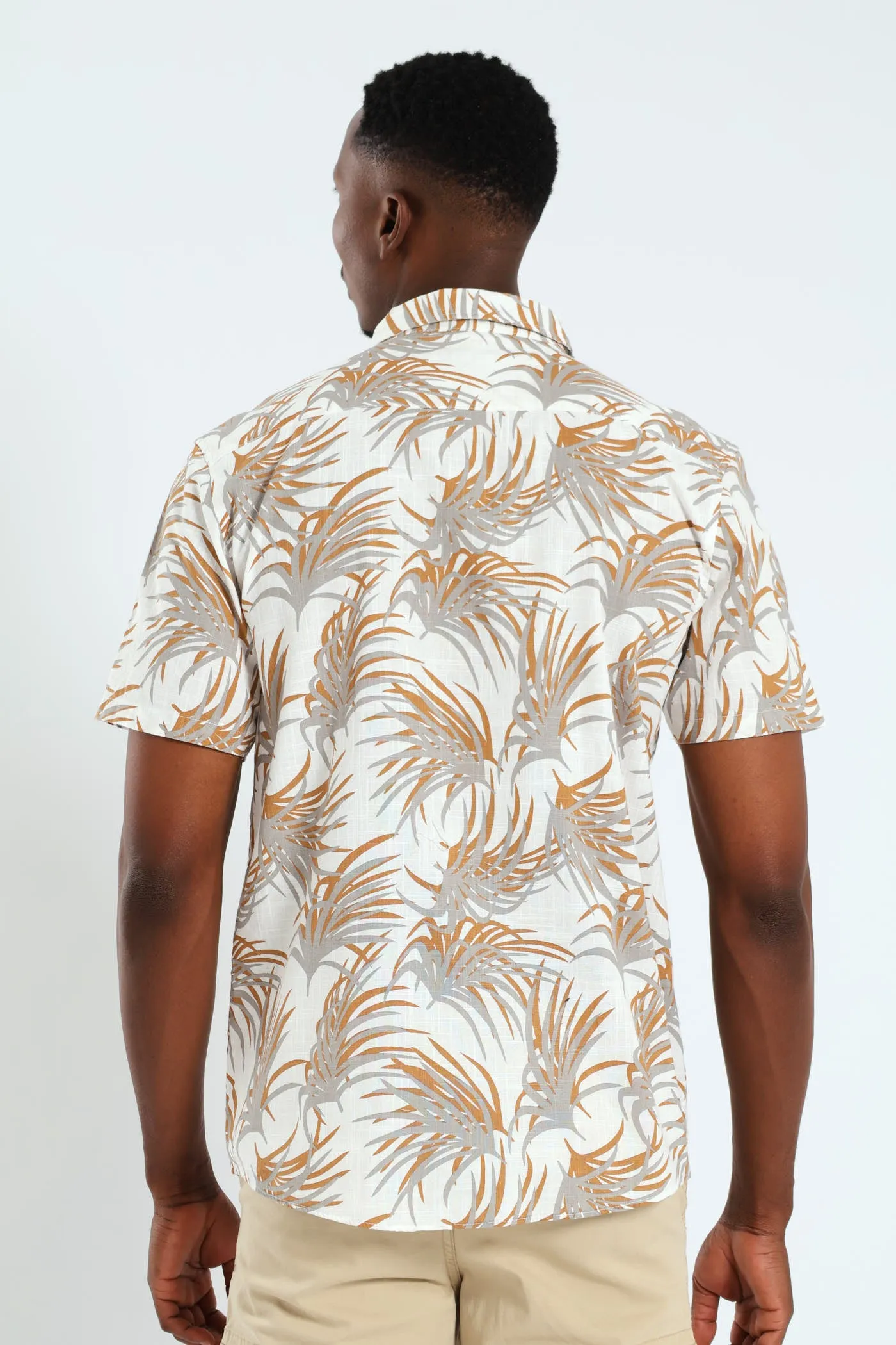 Palm Print Shirt - White sold by Edgars product image thumbnail 5