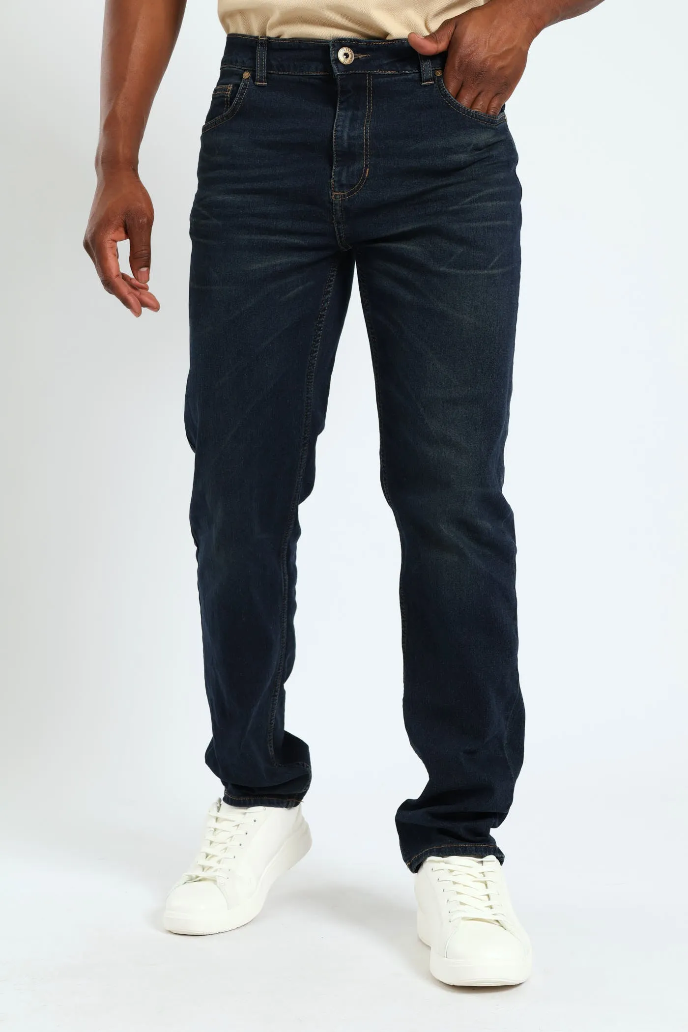 Worn In Skinny Denim Jean - Dark Wash sold by Edgars