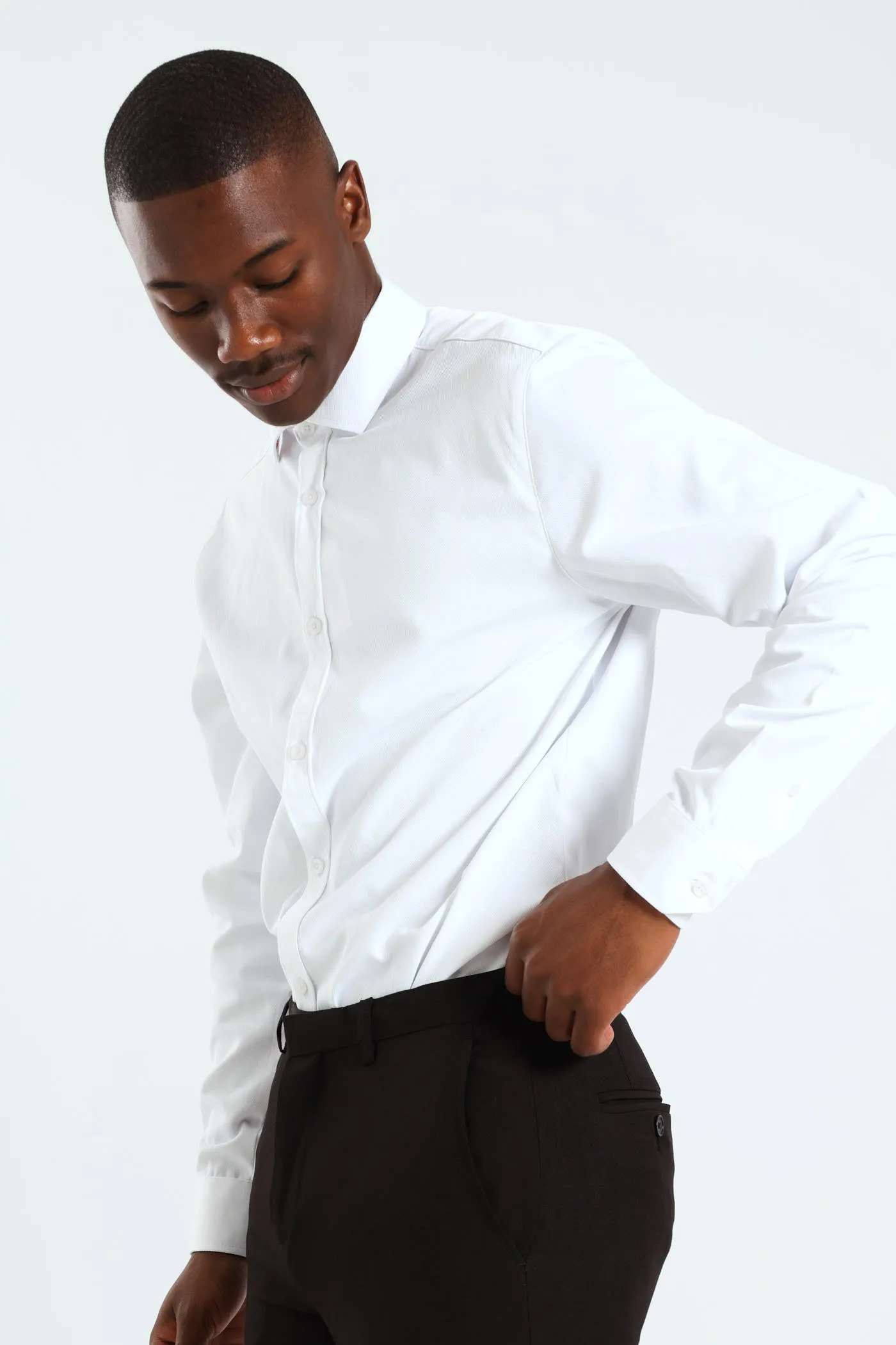 Textured Shirt - White sold by Edgars product image thumbnail 4