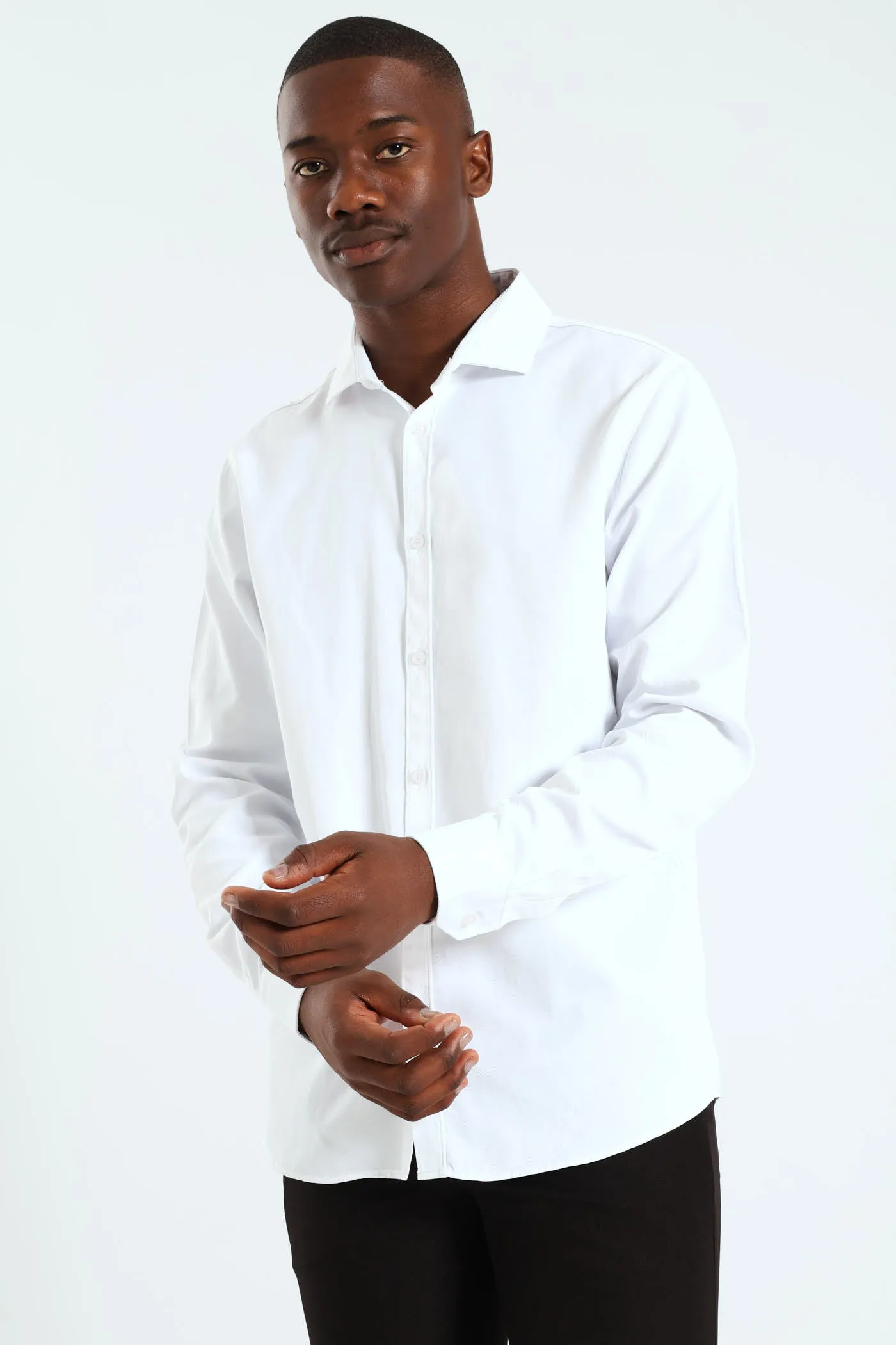 Textured Shirt - White sold by Edgars
